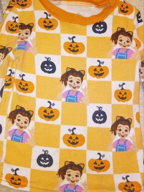Rachel Yellow Pumpkin & Character Girls Top Bundle Size 2T